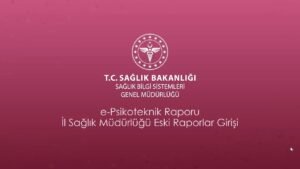 e-Rapor Sistemi